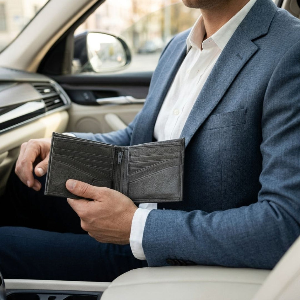 Cartera Finger Gris