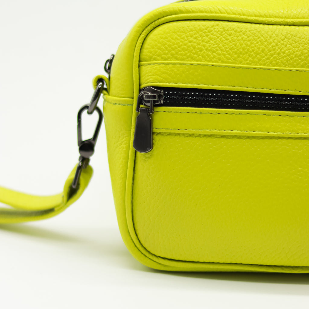 Bandolera León Amarillo Neon